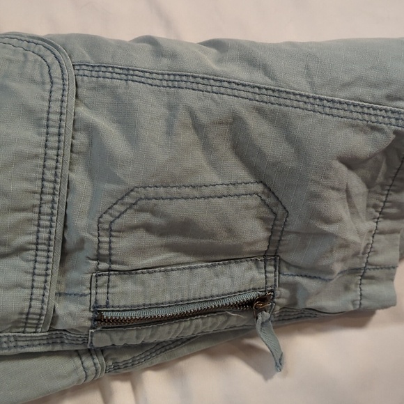 Eddie Bauer Sz 14P shorts green cargo shorts - Picture 9 of 10